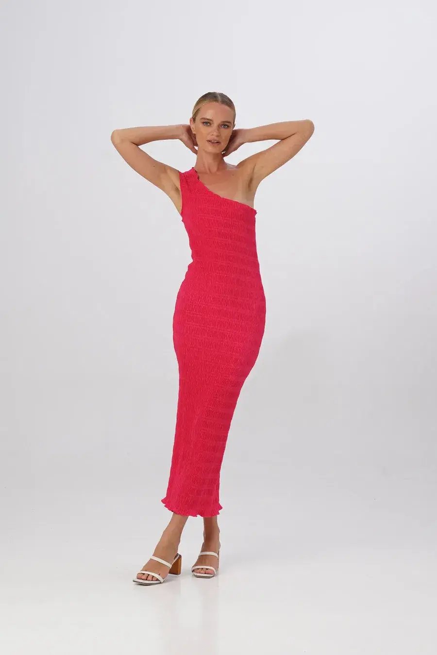 L'Idee Gigi Smocking Gown Punch Size 6 photo 2