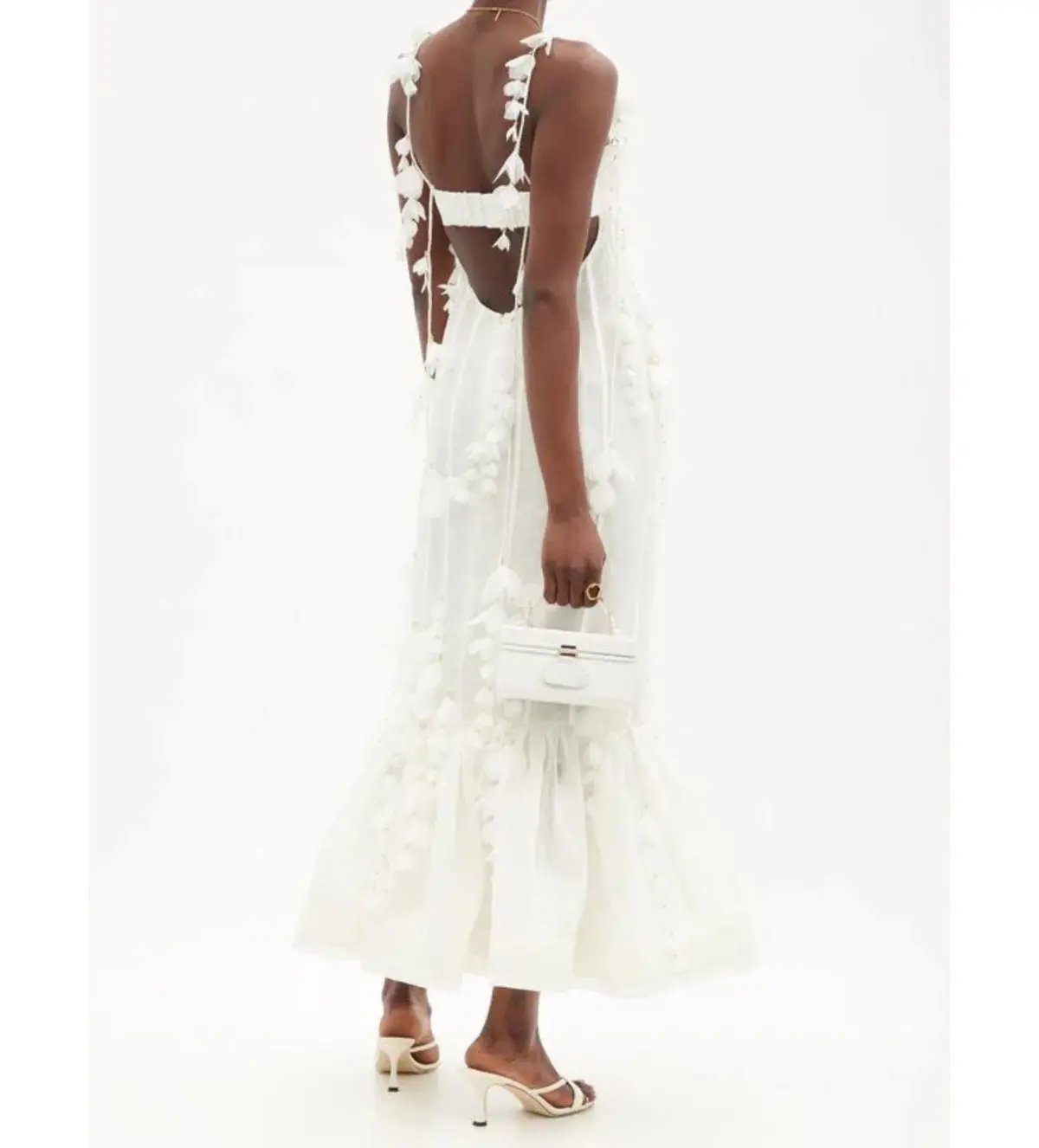 Zimmermann Botanica Petal Gown White Size 1/AU 10 photo 4