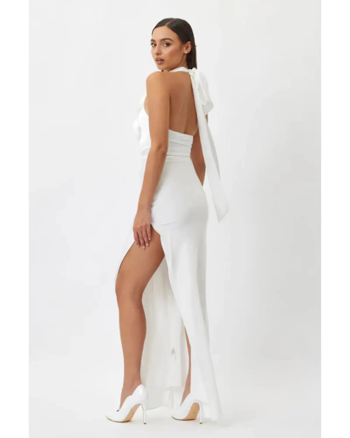 Bianca & Bridgett Gigi Maxi Dress White Size AU 12 photo 2