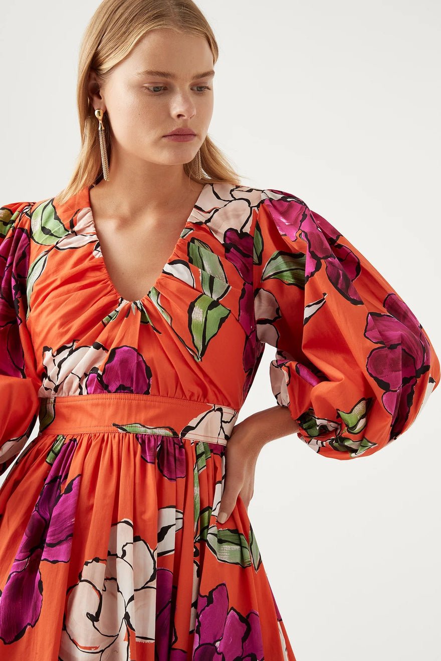 Aje Marlene Floral Midi Dress photo 3