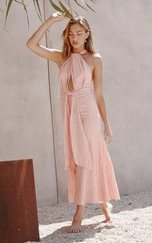 Significant Other Luna Maxi Dress Peach Size 12 photo 3