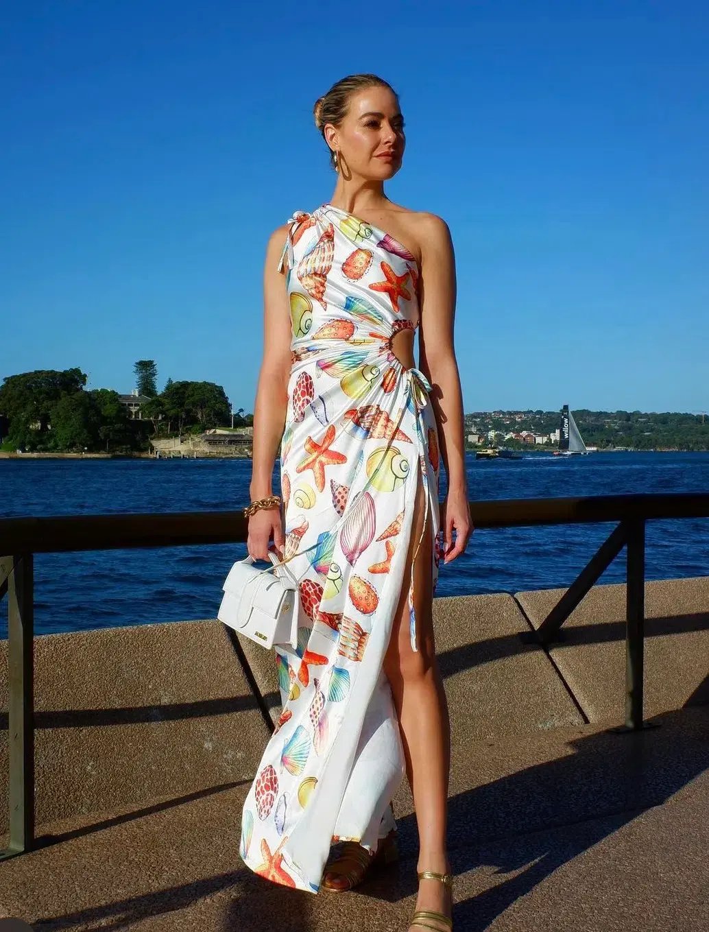Sonya Moda Nour De La Mer Maxi Dress Print Size 10 photo 5