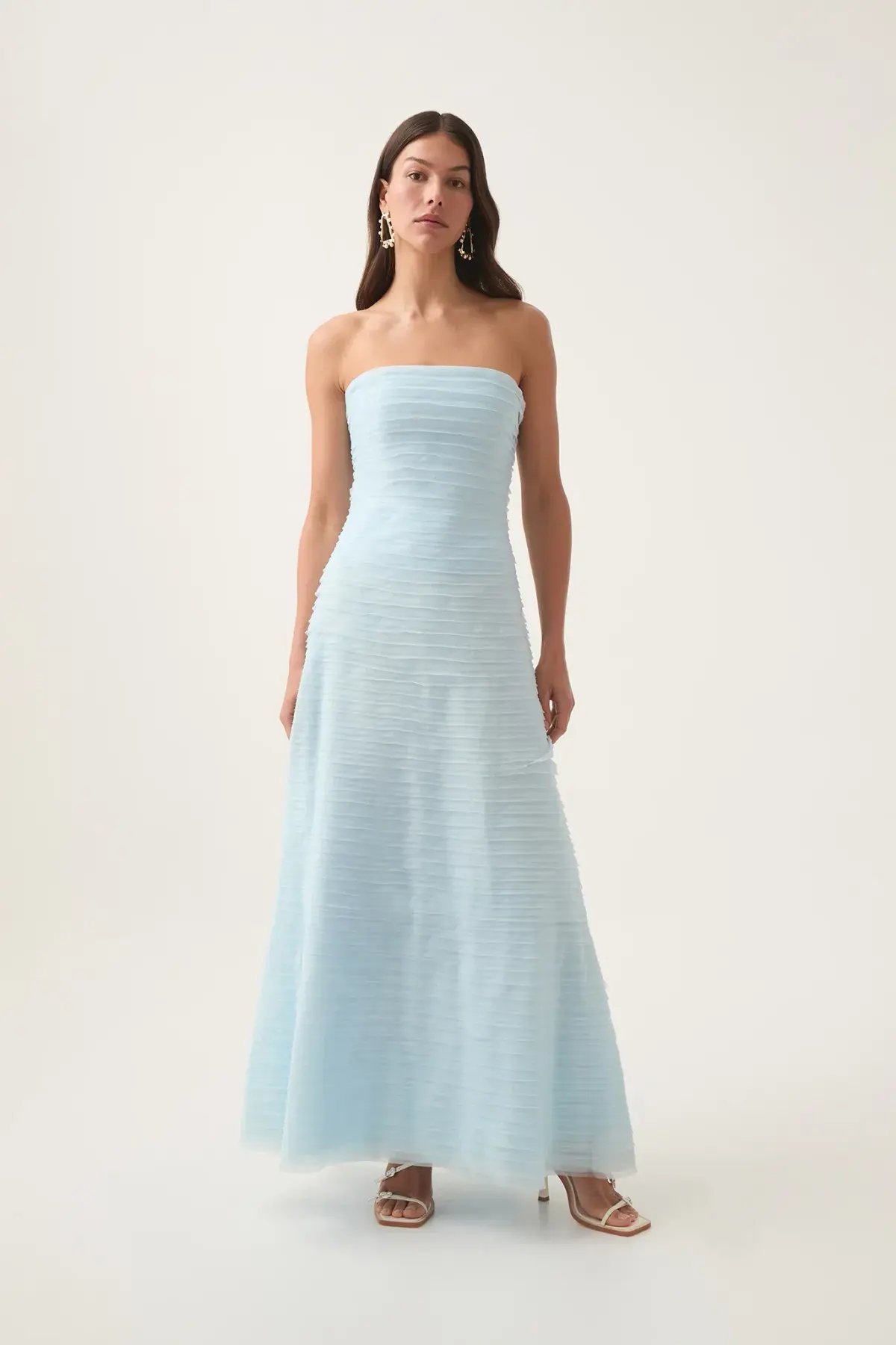Aje Soundscape Maxi Dress size 14 Sea Breeze Blue photo 4