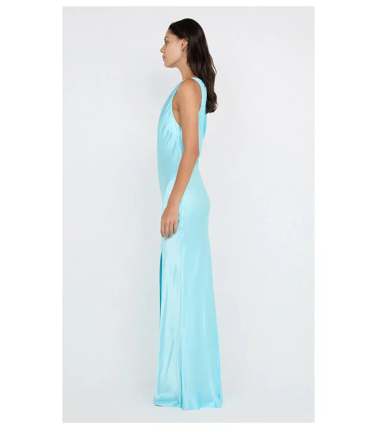 Bec & Bridge Sol Asym Maxi Dress in Turquoise Size AU 8 photo 4