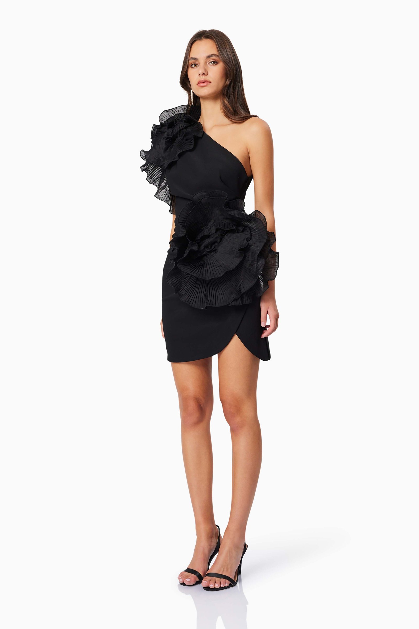 ELLIATT MAYA COCKTAIL DRESS - BLACK photo 6