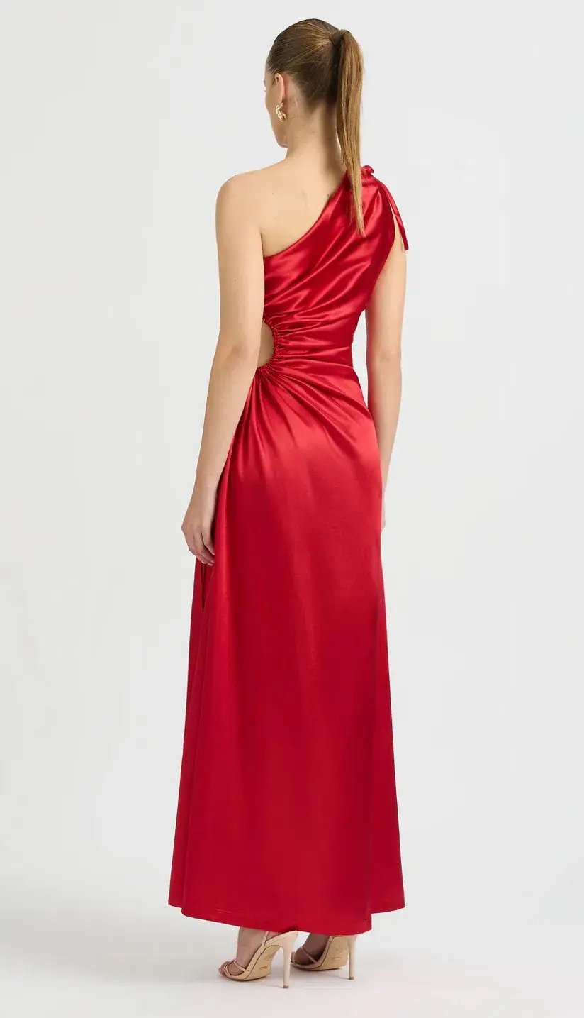 Sonya Moda Nour Maxi Dress Scarlet Red Size 8 photo 3