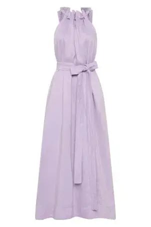 Aje Mariel Trapeze Midi Dress Lilac Size 14 photo 2
