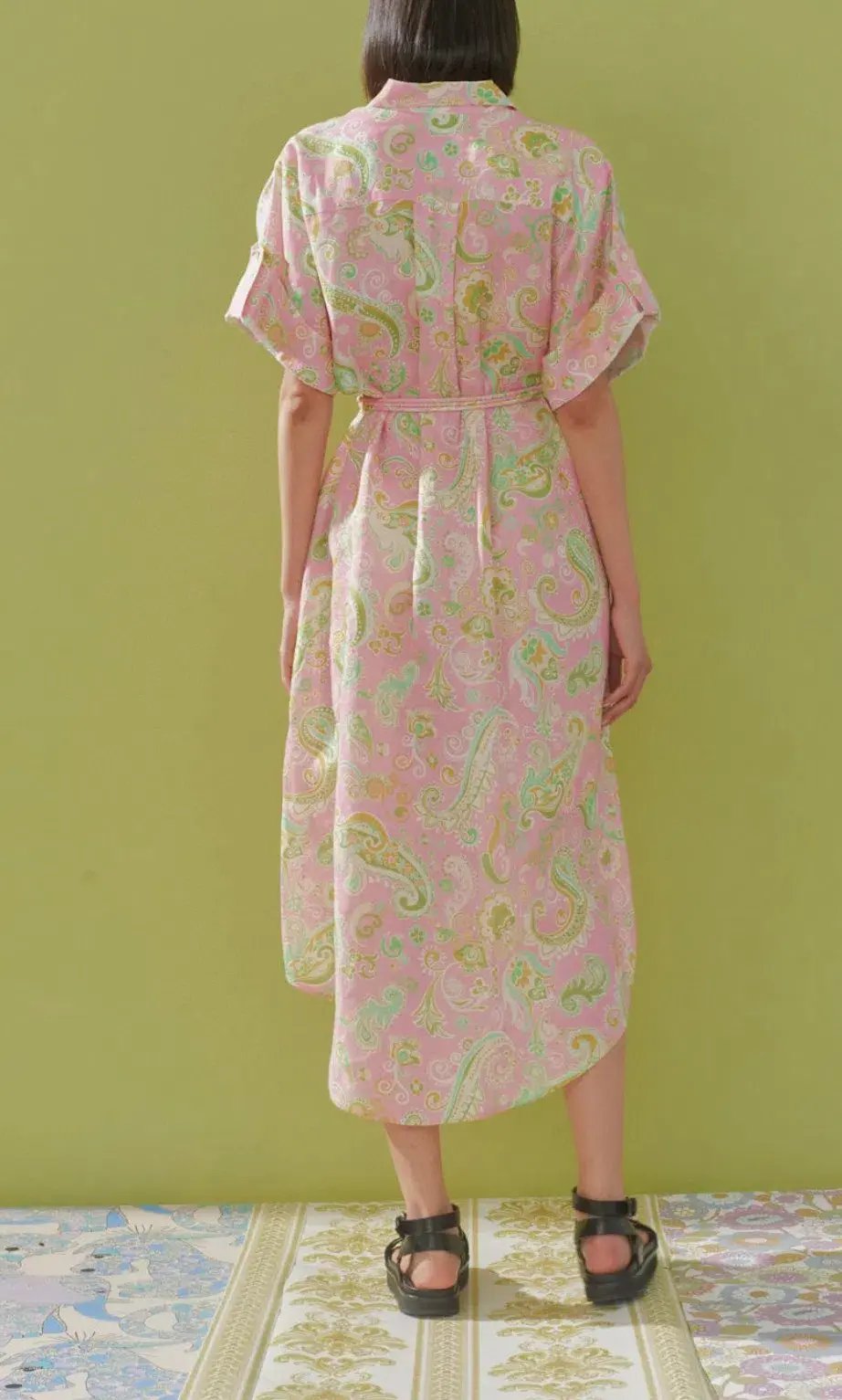 Alemais Marta Shirt Dress Pink Size 10 photo 4