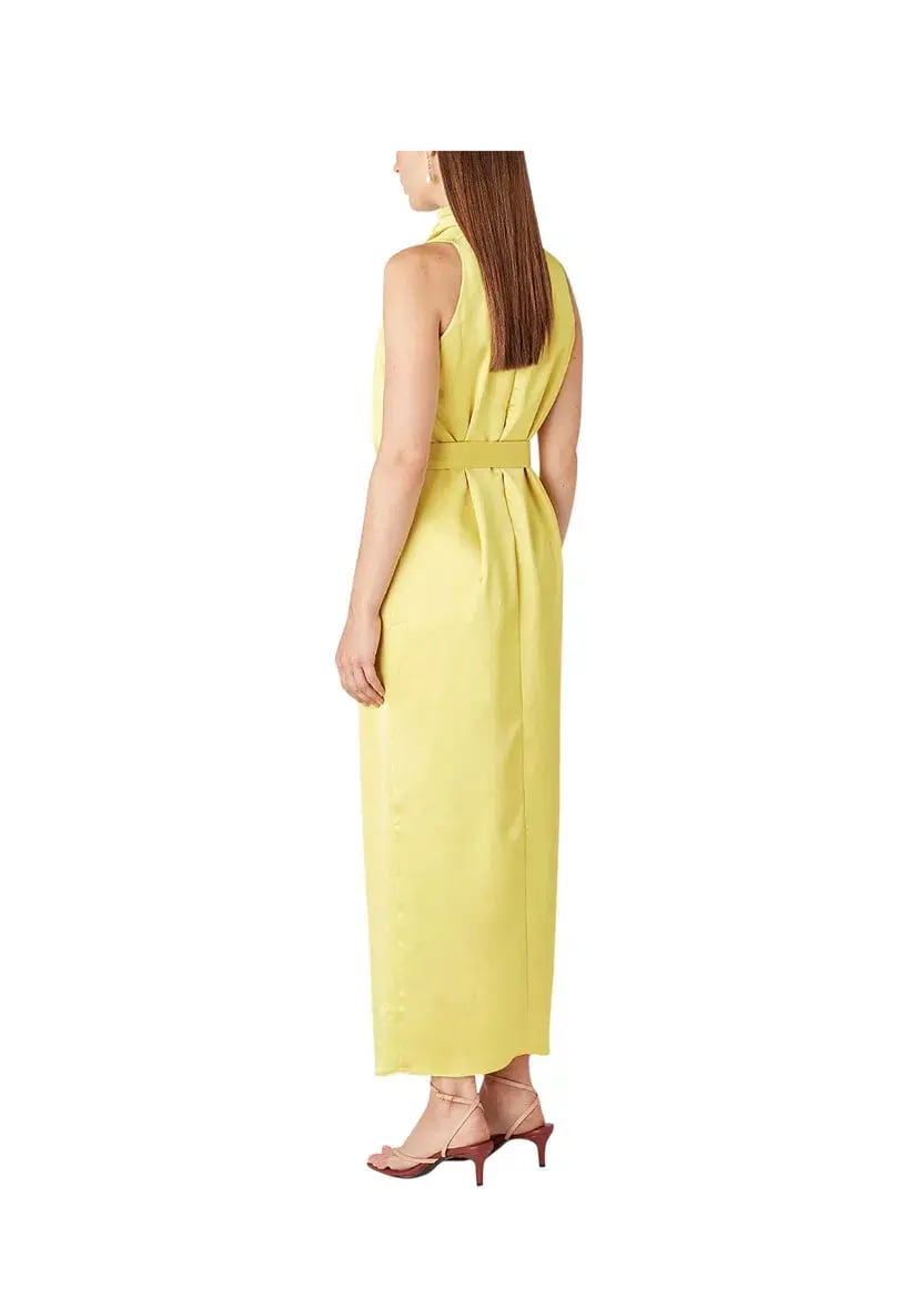 Camilla and Marc Phoebe Drape Dress Yellow Size 10 photo 3