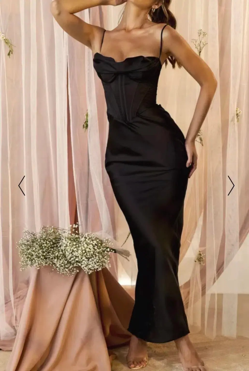 House Of CB Chairmane Corset Dress Black Size S / AU 8 photo 4