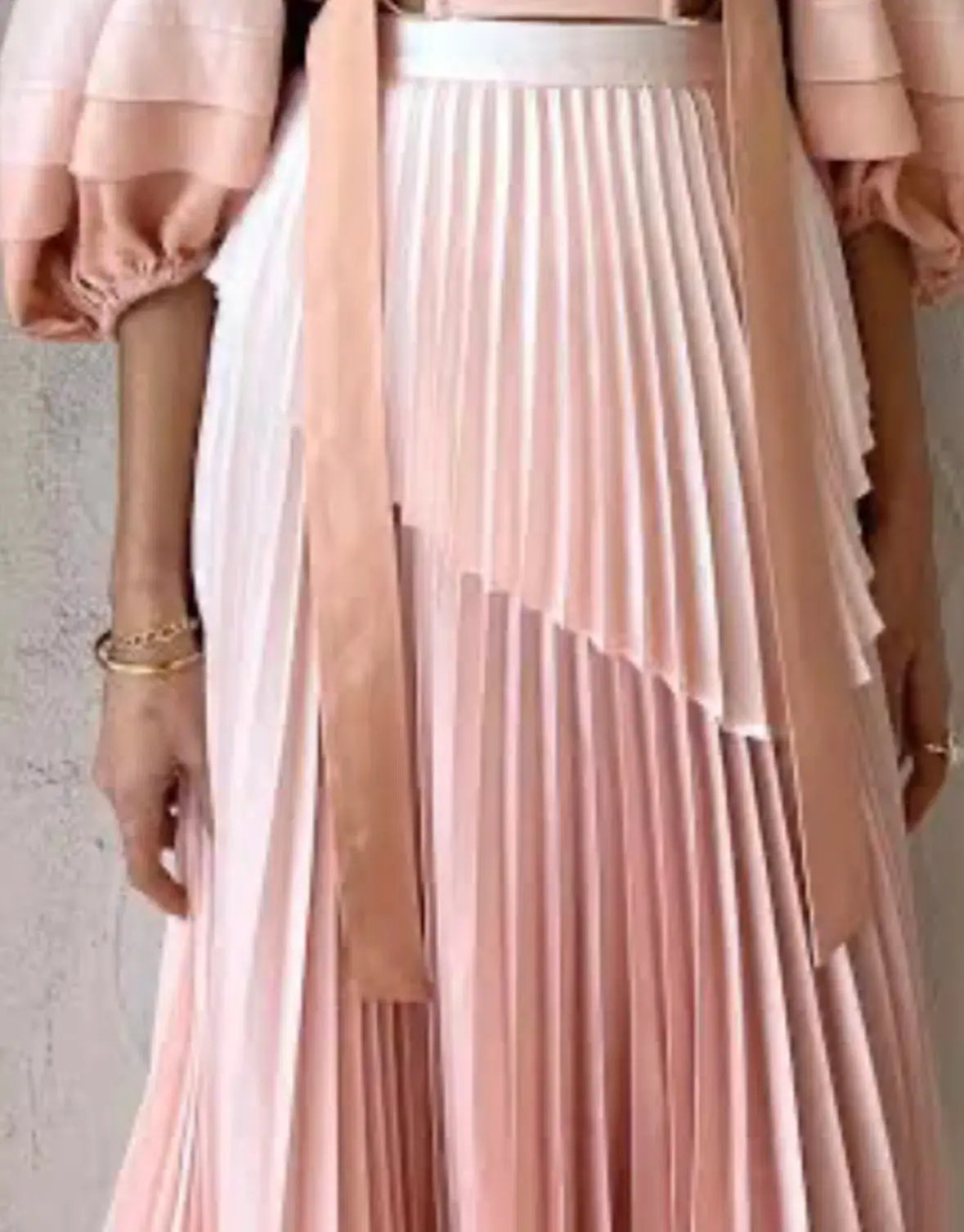 Acler Barnard Skirt in Gradient Pink Size AU 10 photo 3