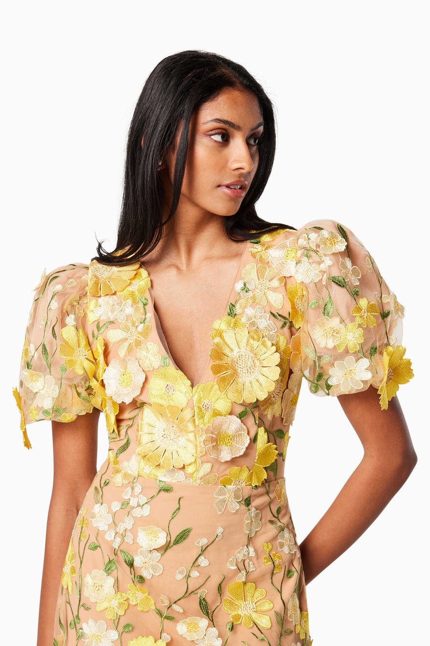 Elliatt Indie Dress - Yellow Multi photo 4