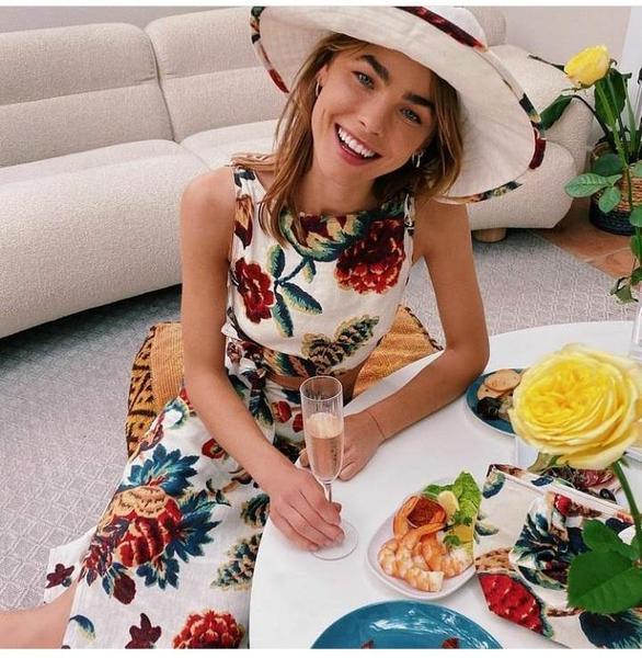 Sir The Label Ambroise Knot Dress Midi Floral Print | AU 8 photo 8