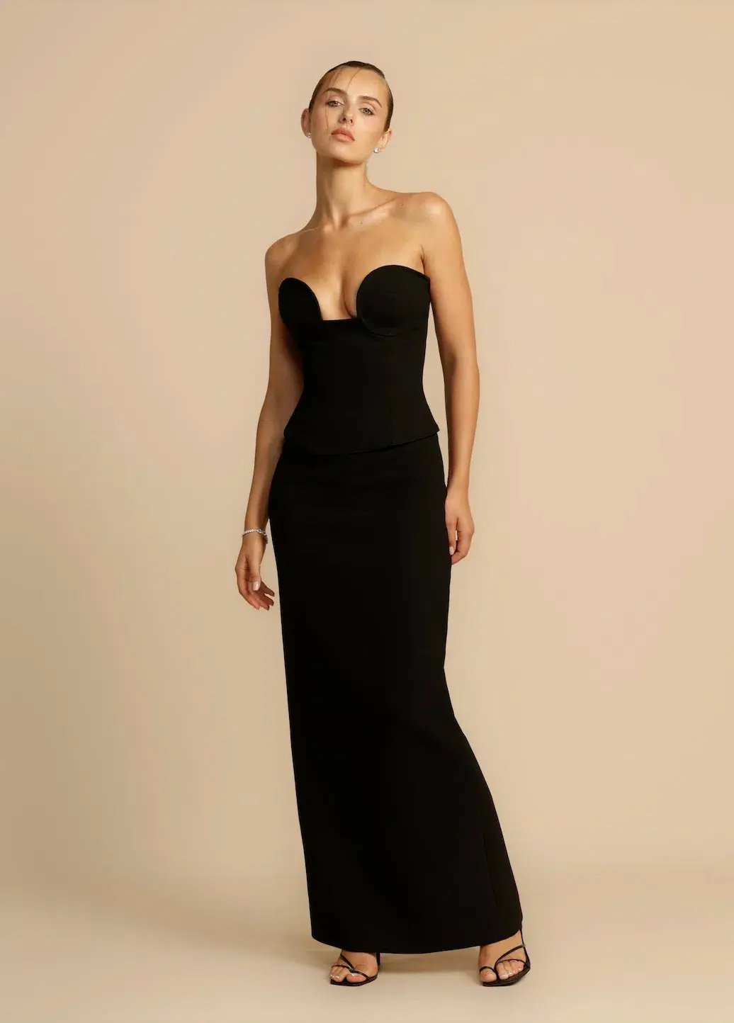 Arcina Ori Frida Bustier and Sloan Skirt Set Black Size S / AU 8 photo 2
