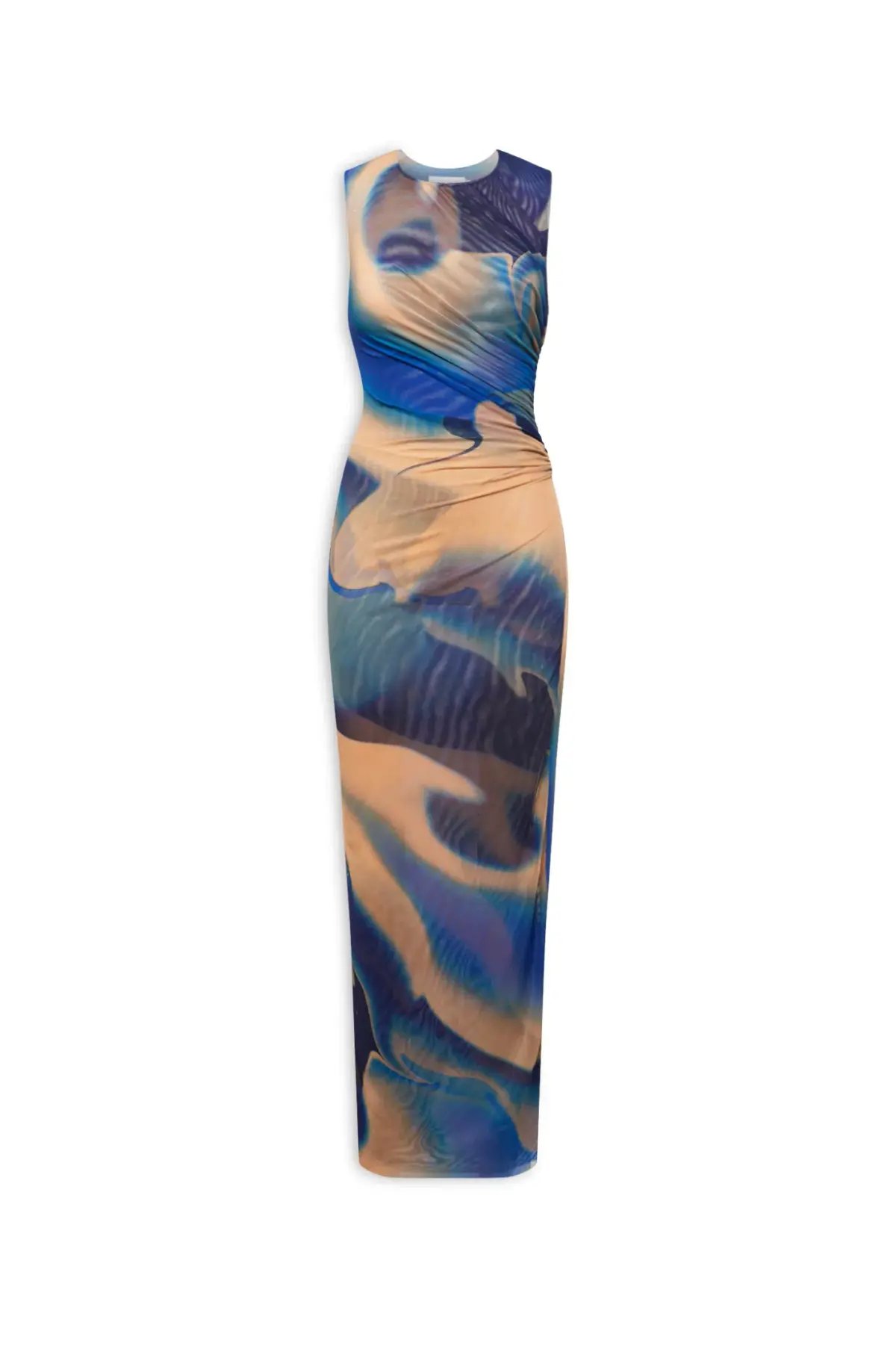 Scanlan Theodore Italian Watercolour Dress in Cobalt Blue Size 6 photo 3