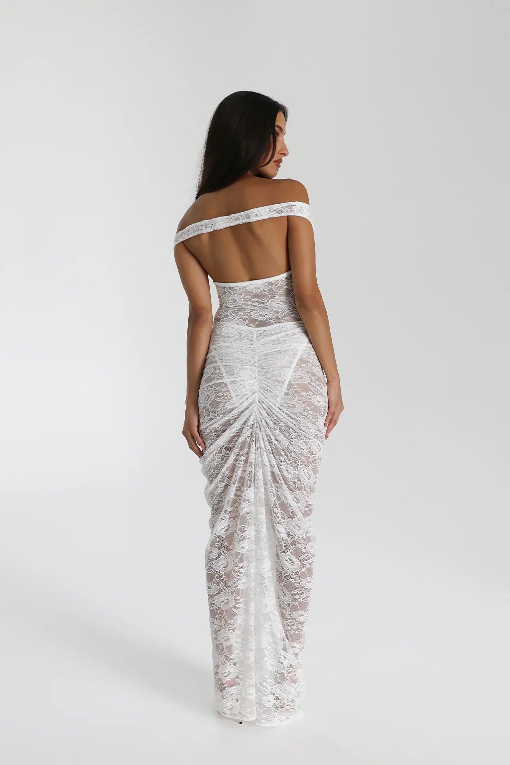 NATALIE ROLT AUBREY DRESS - WHITE photo 2