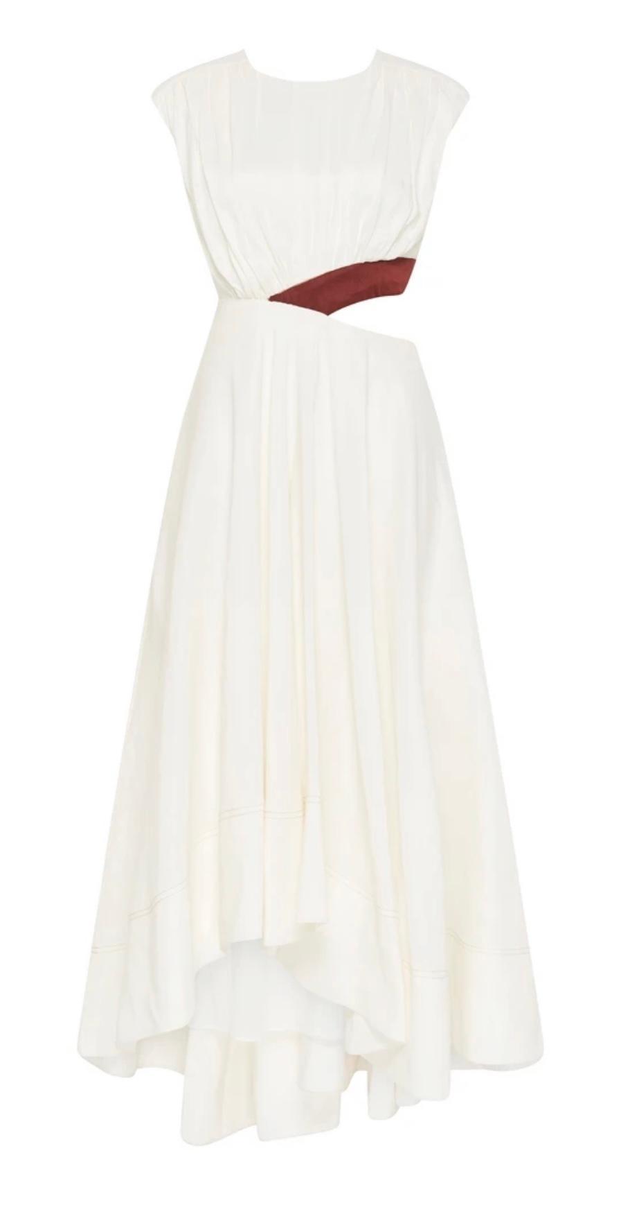 Aje Reflection Cut Out Dress White Size 6 photo 5