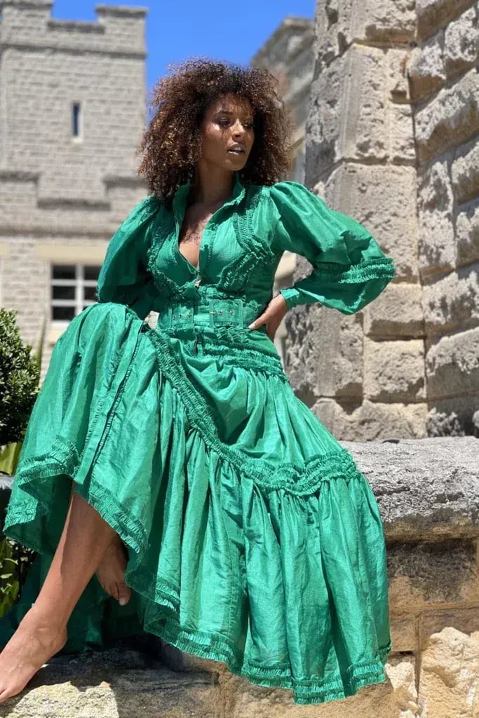 Mackenzie Mode Starlet Maxi Dress Green Size 8 photo 2