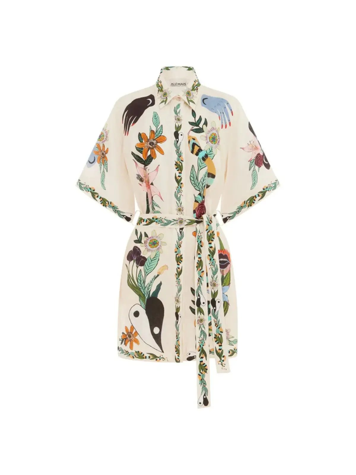 Alemais Meagan Mini Dress Print Size AU 8 photo 5