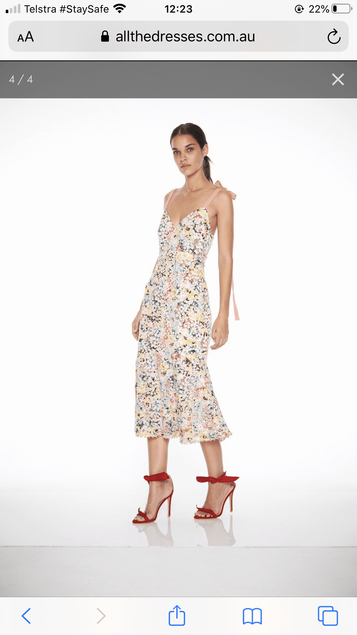 Talulah Bittersweet Flounce Midi Dress size XL photo 2