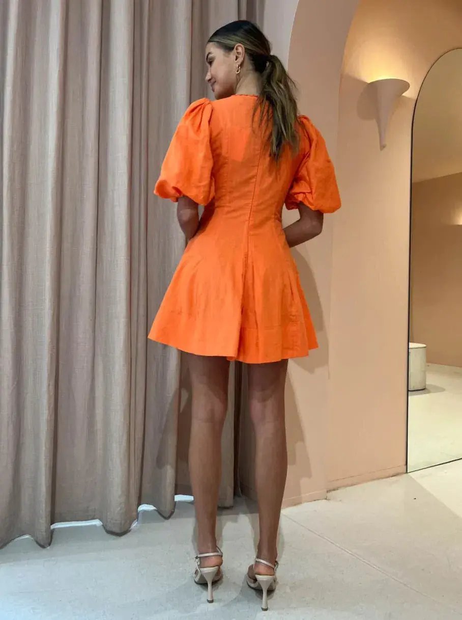 By Nicola Wavy Mini Dress Sunset Size 10 photo 3