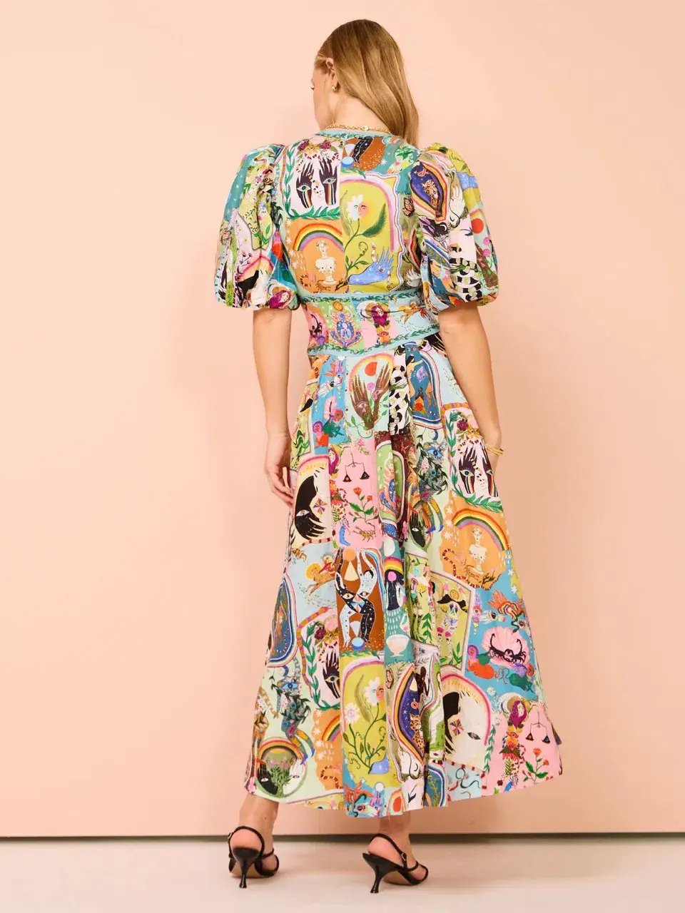 Alemais Evergreen Midi Dress Multi Size 8 photo 14