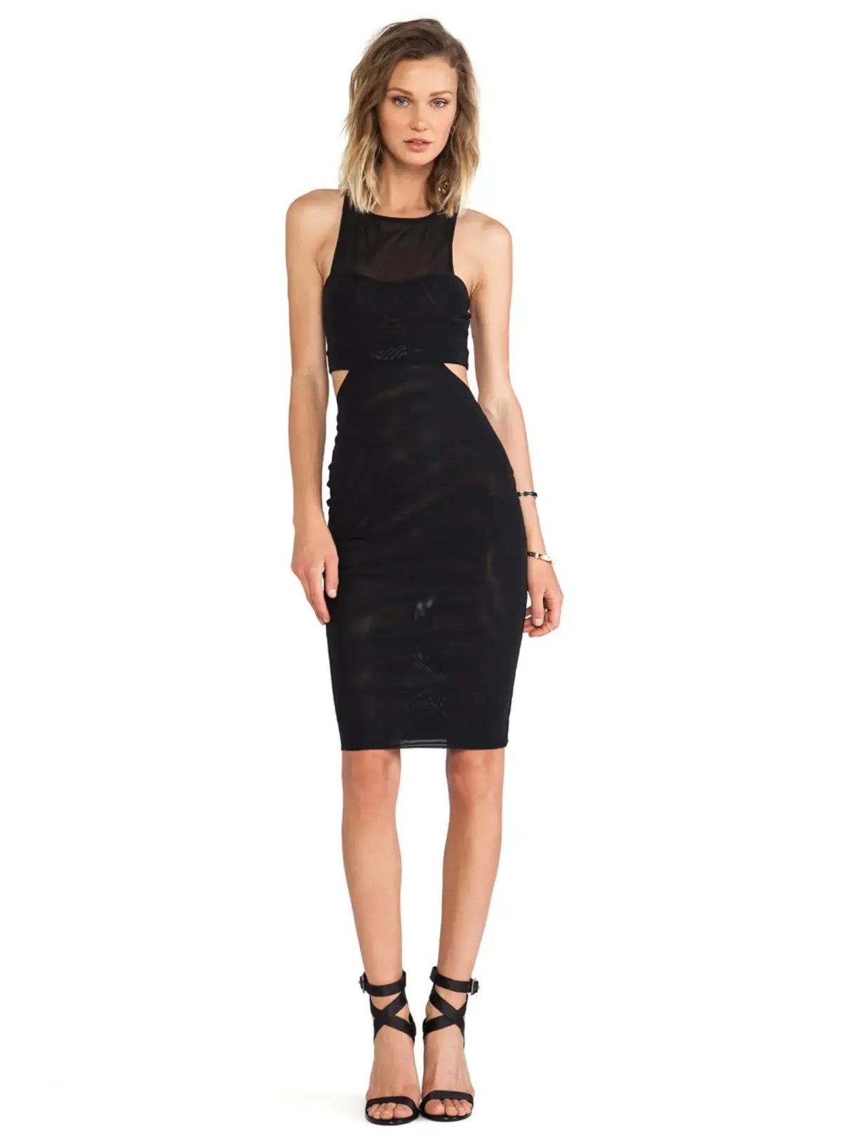 Bec & Bridge Platinum Plate Dress Black Size AU 6 photo 3