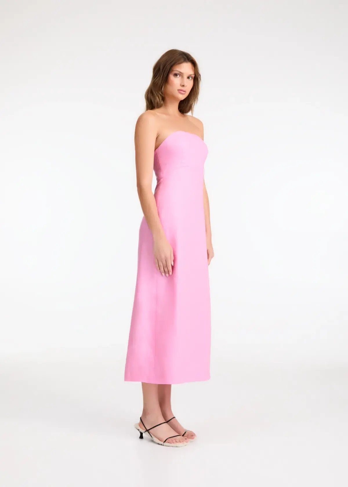 Roame Perez Midi Dress Pink Size 12 photo 2