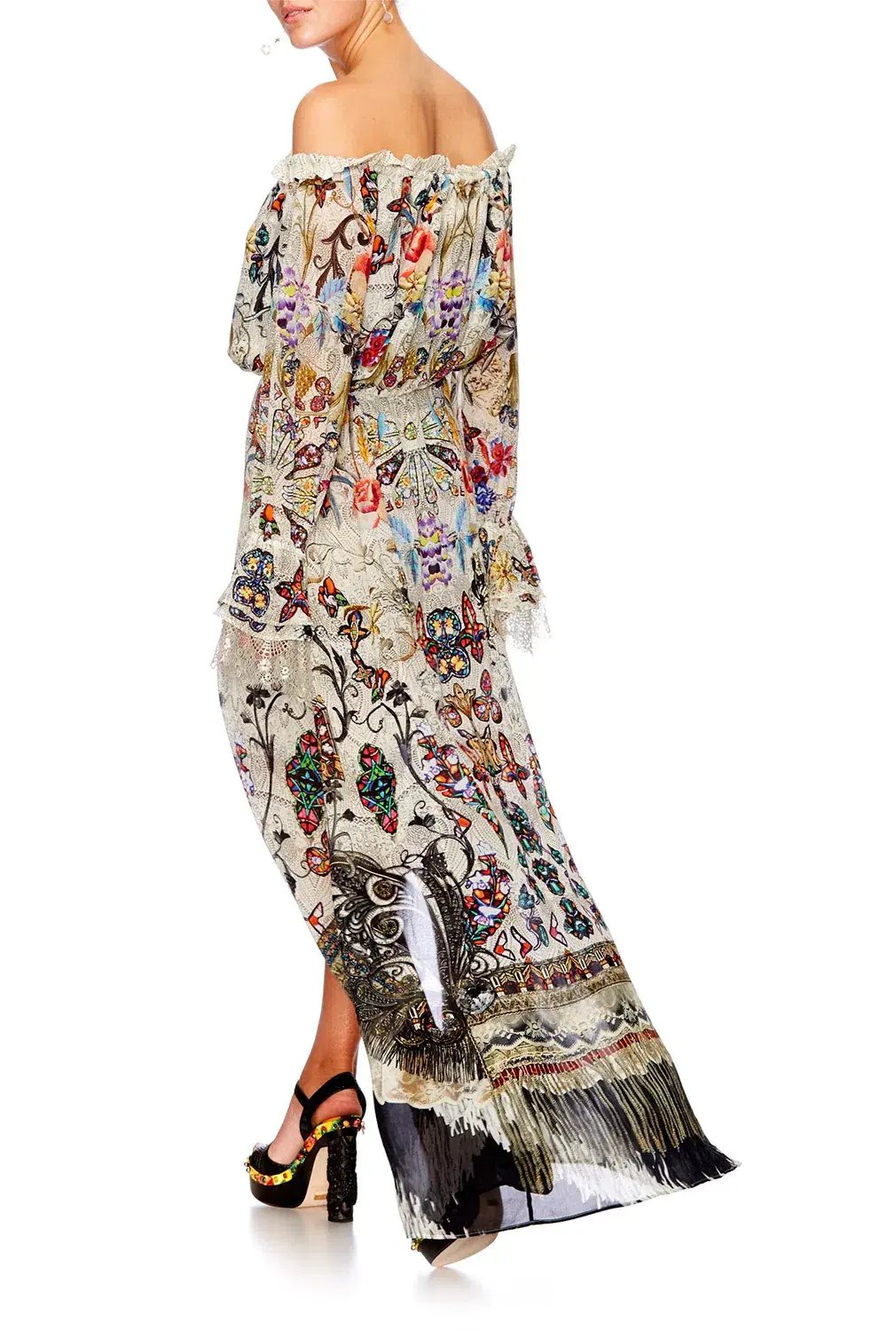 Camilla Drop Shoulder Split Dress Raise Your Glass Size 10 photo 3