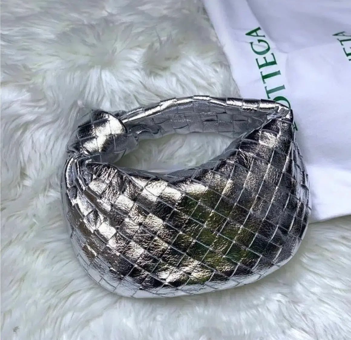 Bottega Veneta Jodie Mini Bag Silver photo 4