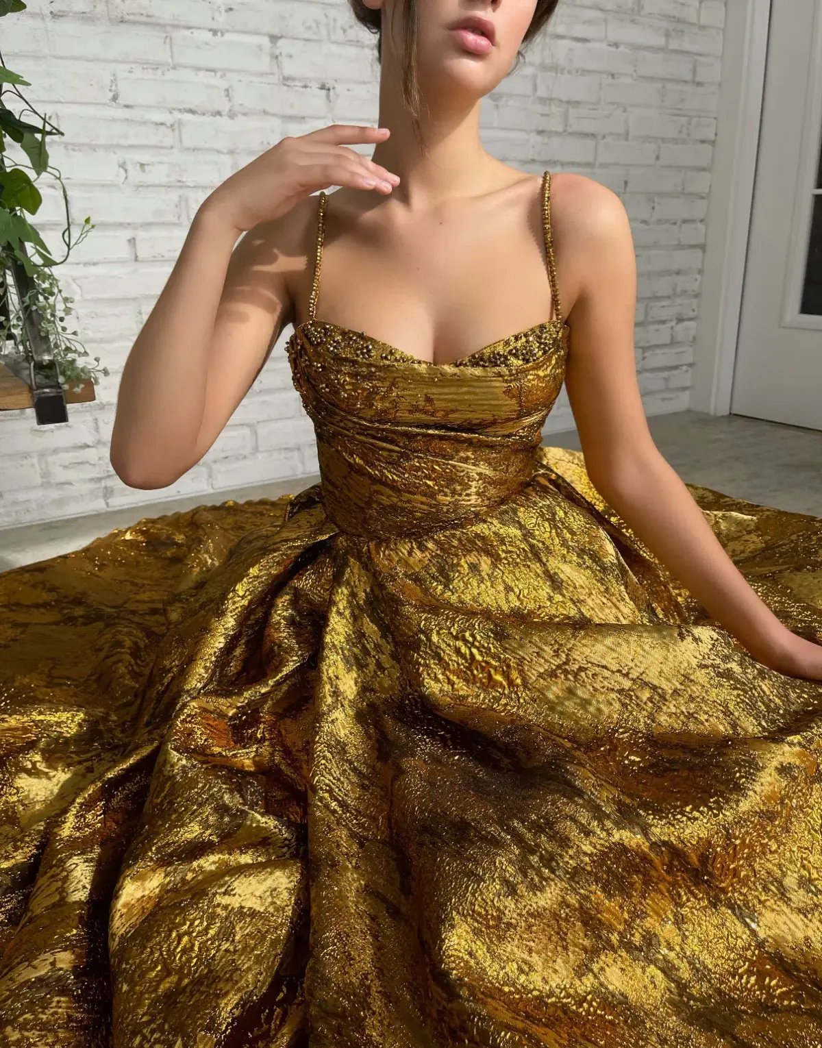 Teuta Matoshi Autumn Leaves Gown photo 5