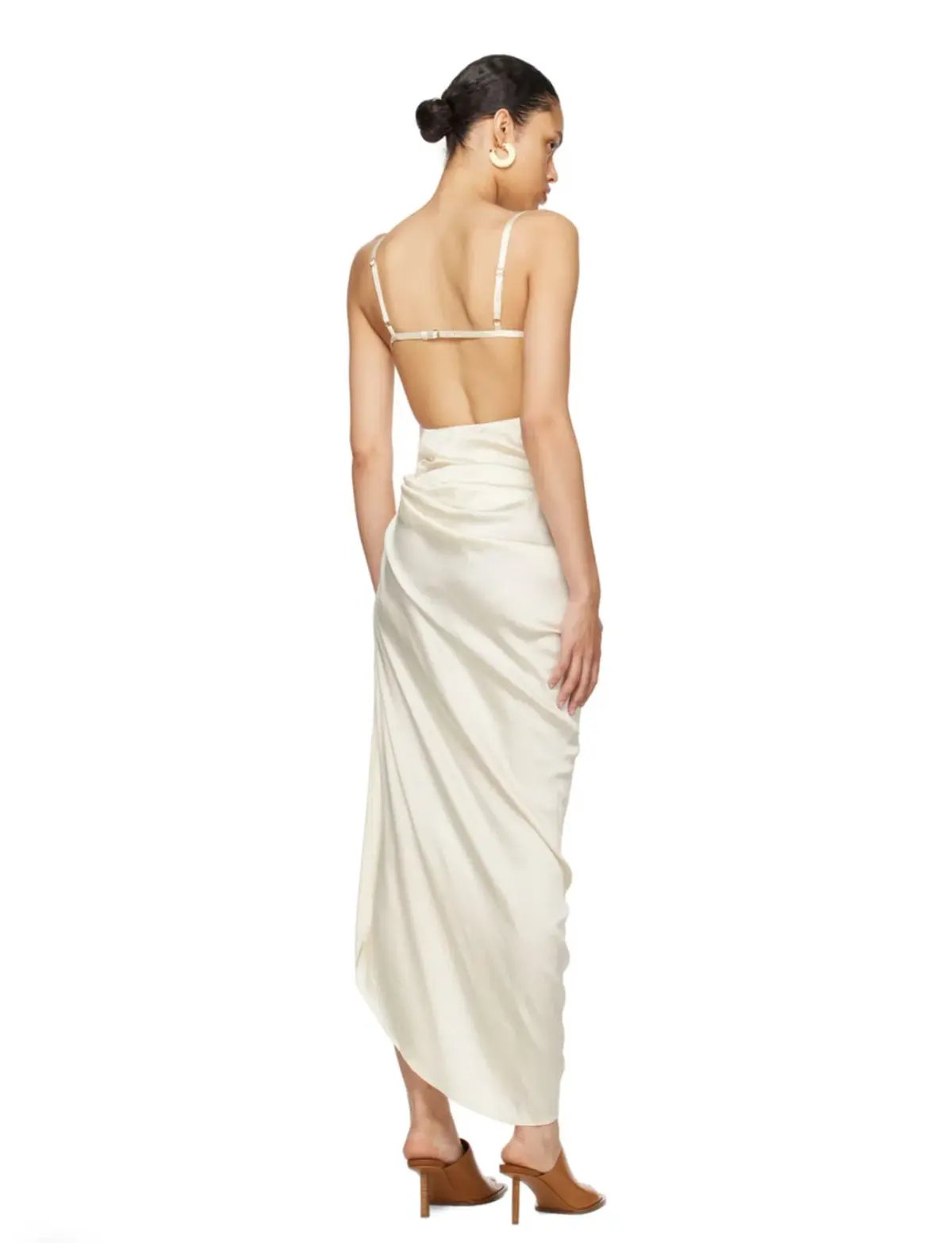 Jacquemus Le Chouchou La Saudade Longue Brodée Maxi Dress Off White Size 36 / AU 8 photo 5