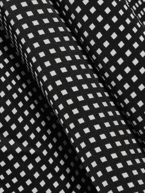 Equipment - Bancort belted black checked crepe de chine shirt dress size 8 photo 4
