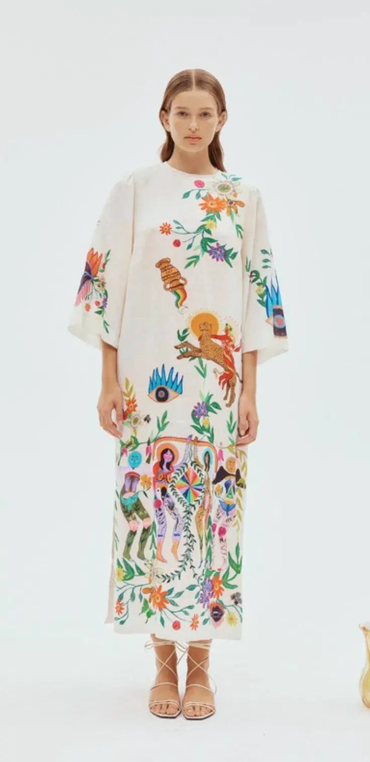 Alemais Meagan Midi Dress Multi Size 12 photo 3