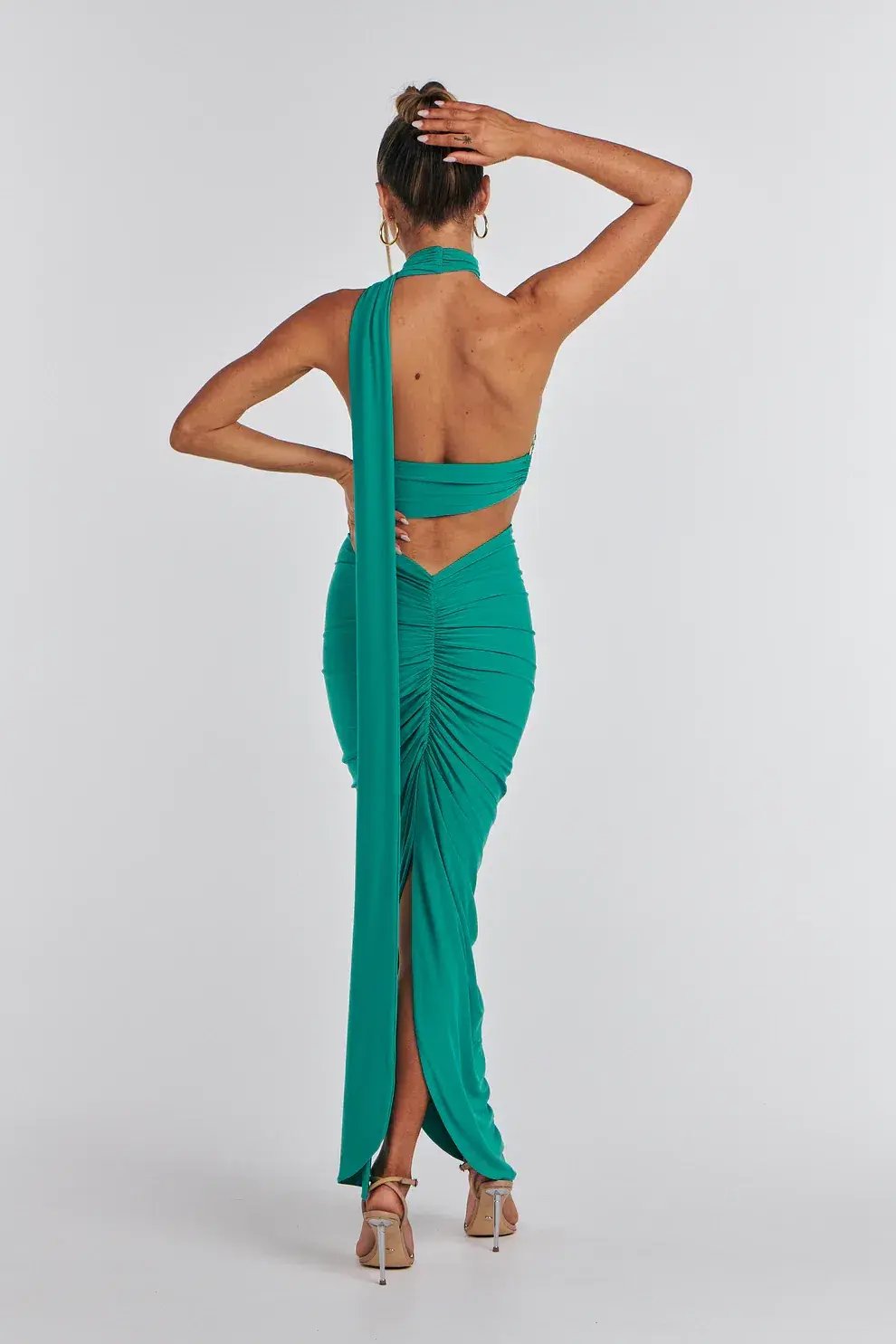 Melani the Label Kia Two Piece Set Jade Green Size 8 photo 3