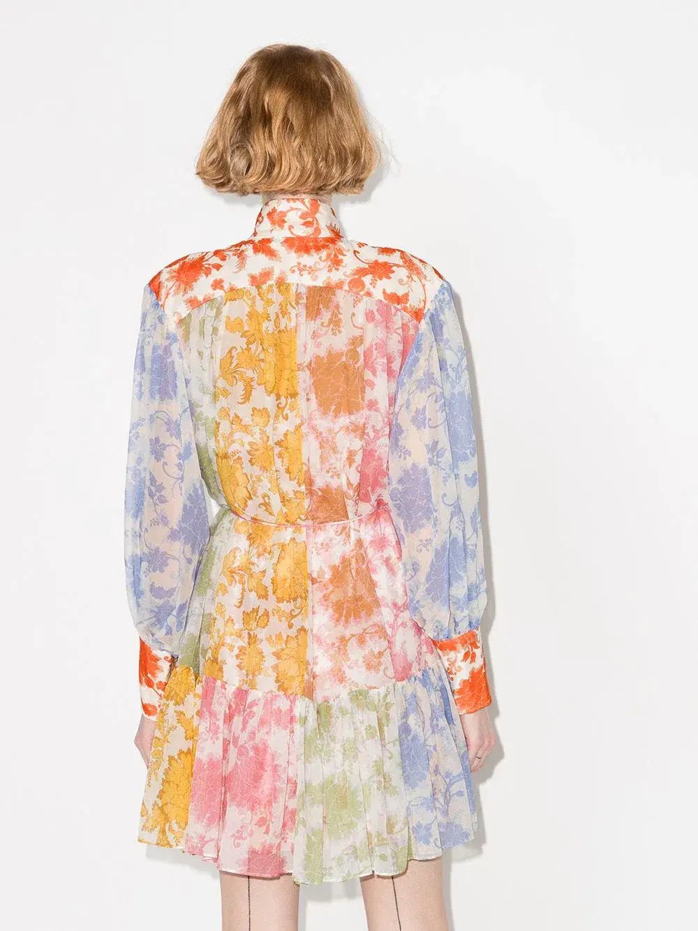 Zimmermann Postcard Lantern Mini Dress Print Size 2 photo 3