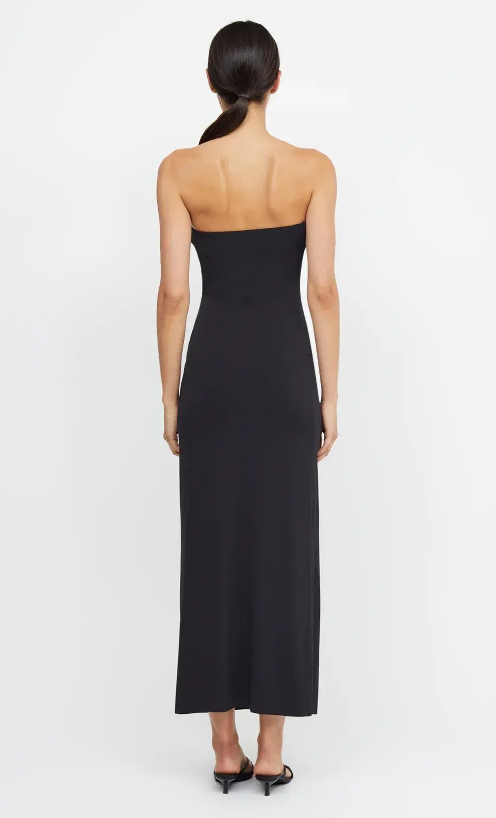 Bec & Bridge Myla Strapless Midi Dress Black Size 12 photo 2
