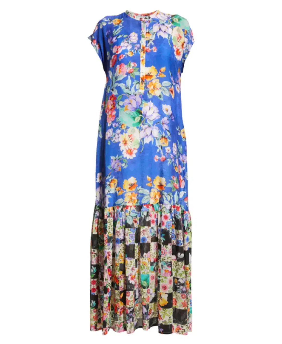 Johnny Was Sky Flower Alba Dress W / Slip Size XL/Au14 photo 5