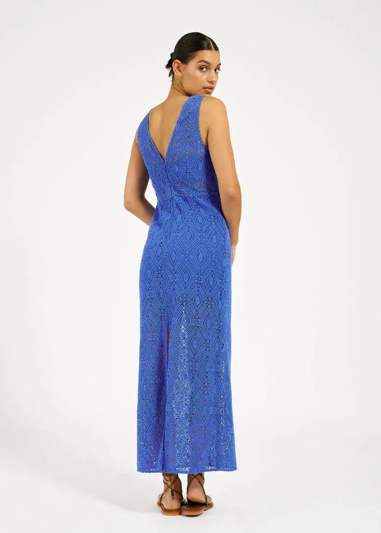 Roame Westwood Dress Cobalt Crochet Blue Size 1 / AU 8 photo 3