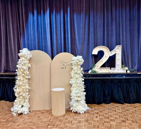 21st Birthday decorations hire photo 2