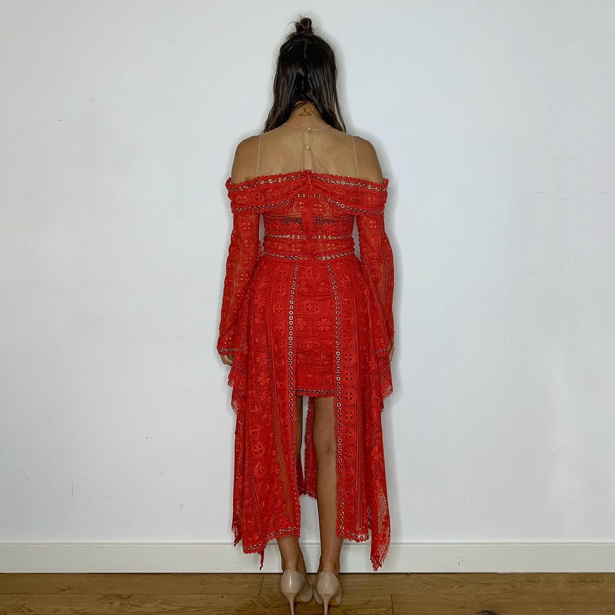 Thurley Folklane Dress Red 6 photo 4