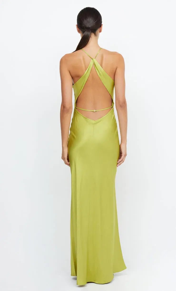 Bec and Bridge Teresa Halter Maxi Dress Green Size 6 photo 2