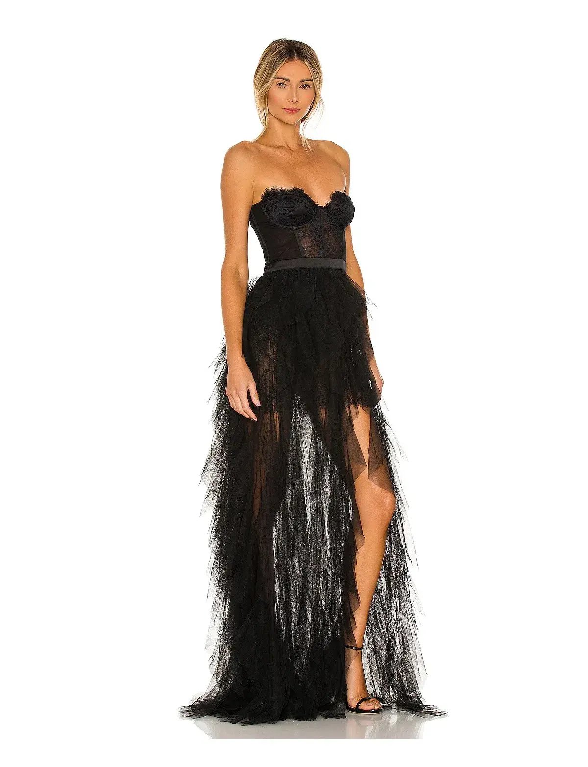For Love and Lemons Bustier Gown Black Size M / AU 10 photo 2
