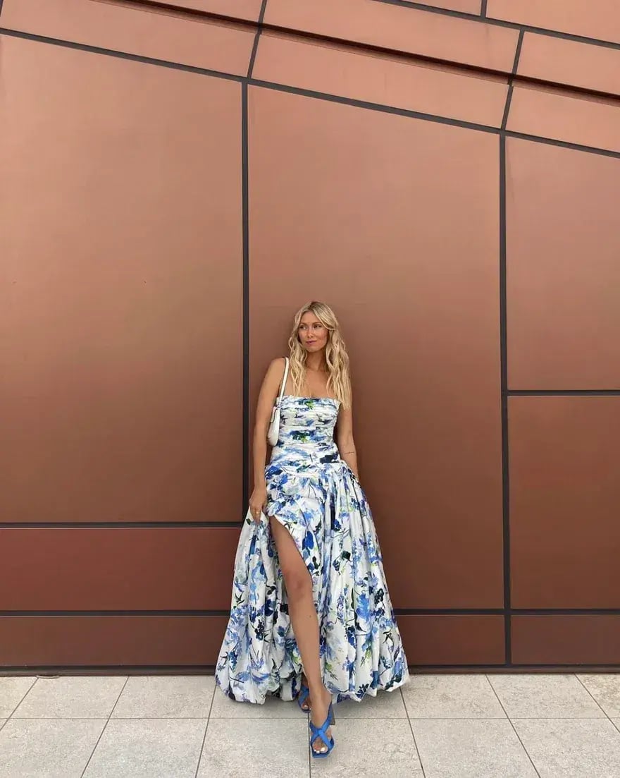 Aje Violette Bubble Hem Maxi Dress Floral Size 14 photo 3