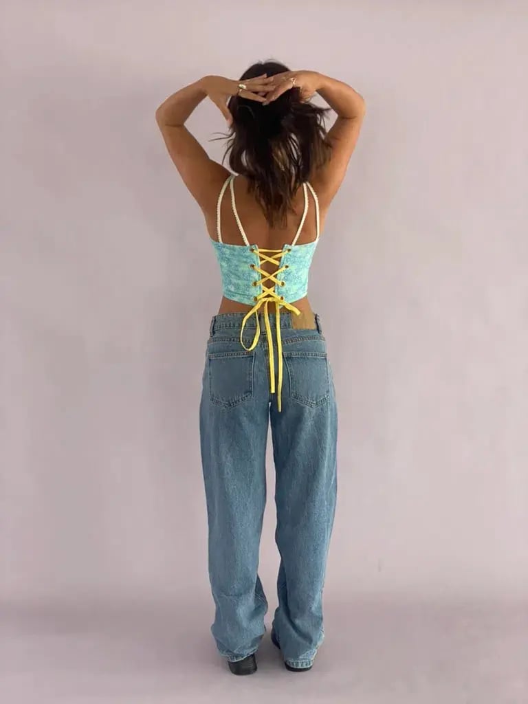 Eisha Collective Milah Corset Blue Size 0/Au 6 photo 2
