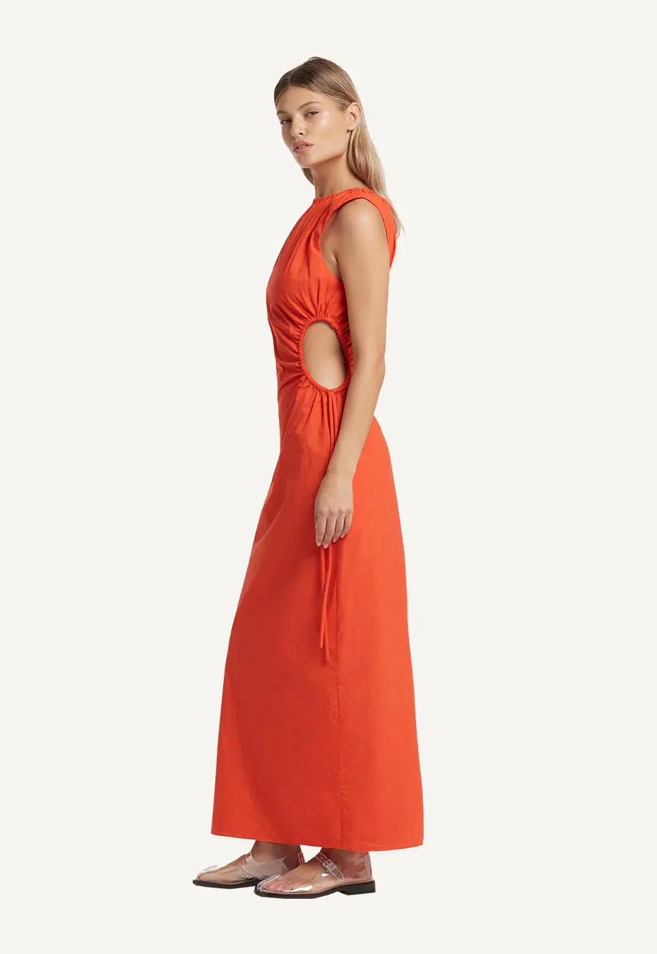 Sir The Label Anja Cut Out Dress Mandarin Size 8 photo 3
