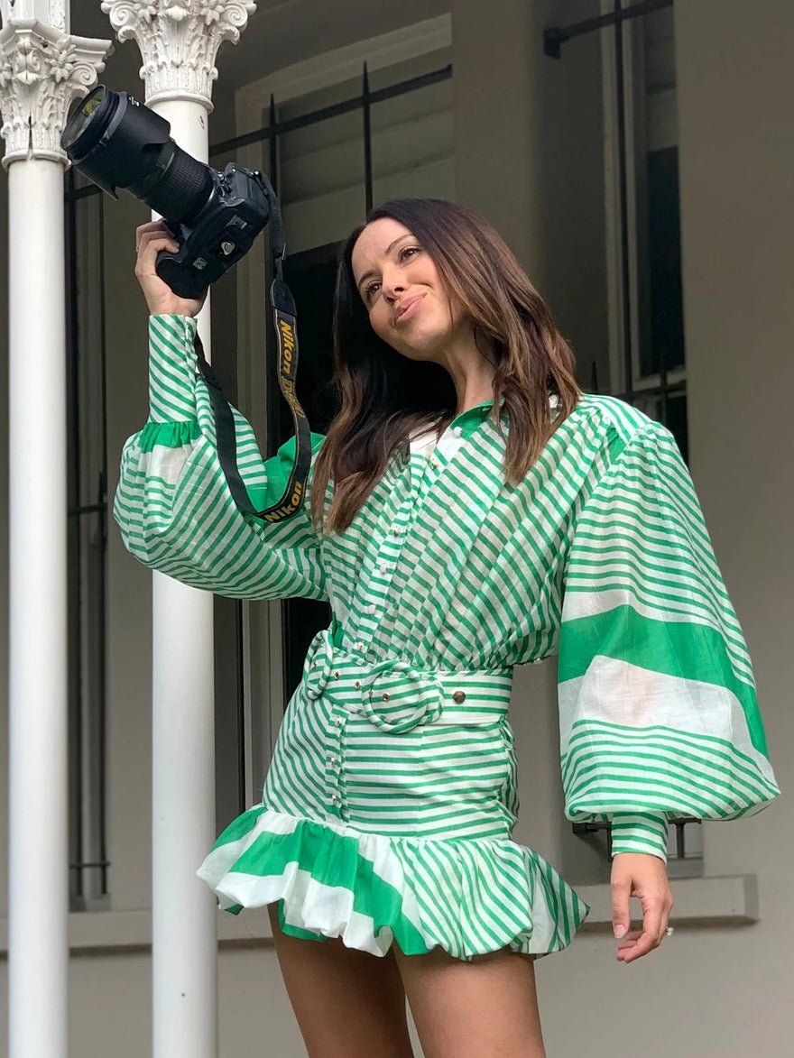 Mackenzie Mode Seeing Stars Dress - Green photo 2