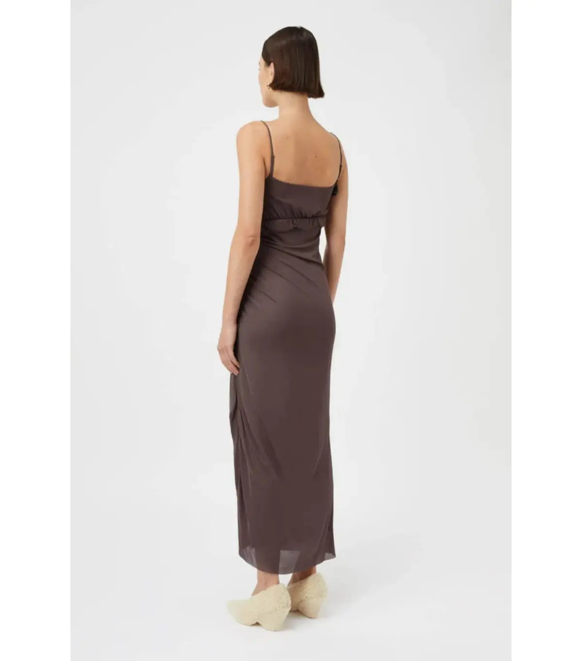 Camilla and Marc Emil Slip Midi Dress Brown Size AU 8 photo 3