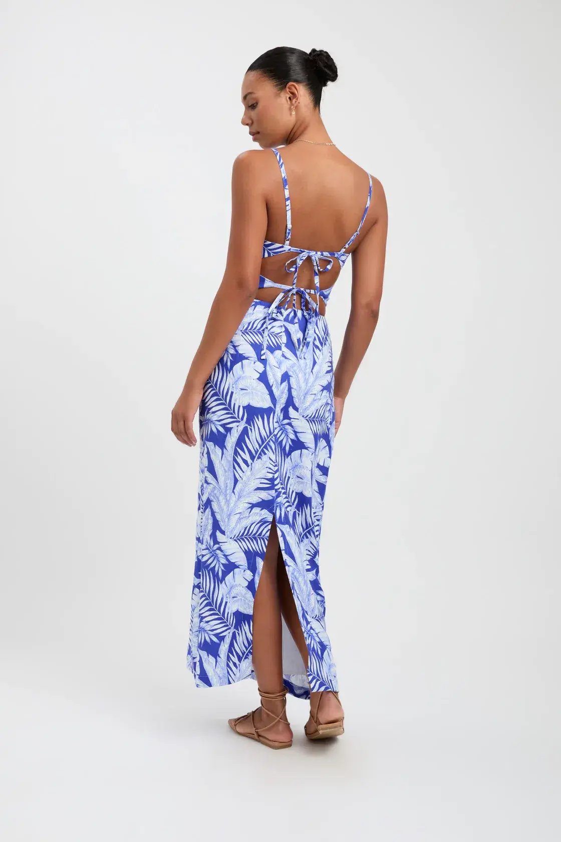 Kookai Justine Crop Top and Maxi Skirt Set Dazzling Blue Size 10 photo 2