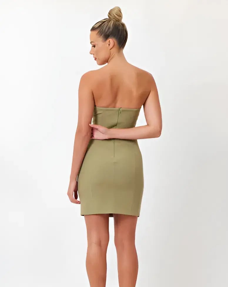 Bianca & Bridgett Nicola Strapless Mini Dress Green Size XL / AU 14 photo 2